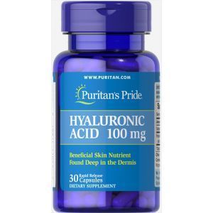 Гиалуроновая кислота, Hyaluronic Acid, Puritan's Pride, 100 мг, 30 капсул