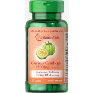 Гарциния камбоджийская, Garcinia Cambogia, Puritan's Pride, 750 мг, 60 каплет

