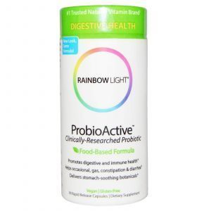 Пробиотики и Энзимы, ProbioActive, Rainbow Light, 90 капсул