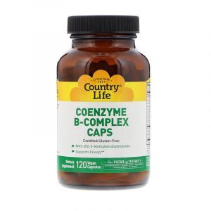 Коэнзим B-комплекс, Coenzyme B-Complex, Country Life,120 капсул (Default)