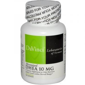 ДГЭА (дегидроэпиандростерон), Micronized DHEA, DaVinci Laboratories of Vermont, 10 мг, 90 капсул 