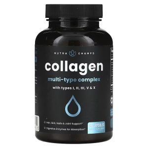 Коллаген, Collagen, NutraChamps, 90 капсул