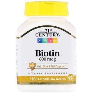 Biotina, biotina, 21° secolo, 800 mcg, 110 compresse
