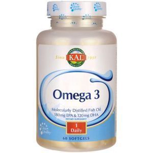 Omega-3, Omega 3 Pesce 180/120, Kal, 1000 mg, 60 capsule molli