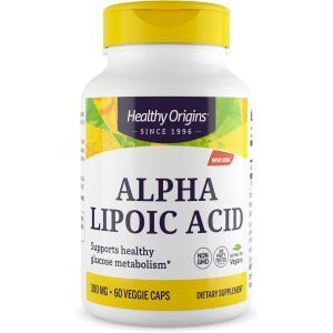 Альфа-липоевая кислота, Alpha Lipoic Acid, Healthy Origins, 300 мг, 60 капсул