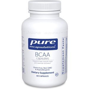 BCAA, incapsulamenti puri, supporto della funzione muscolare durante l'esercizio, 90 capsule