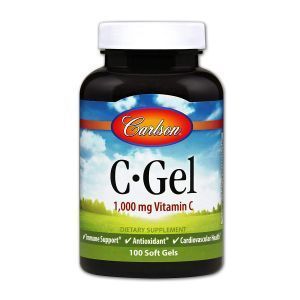 Vitamina C, C-Gel, Carlson Labs, 1000 mg, 100 capsule molli