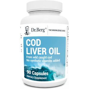 Рыбий жир из печени трески, Cod Liver Oil Capsules, Dr. Berg, 90 капсул