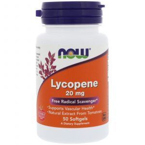 Ликопин (Lycopene), Now Foods, 20 мг, 50 гелевых кап