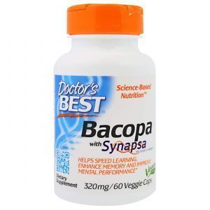 Bacopa Con Synapsa, Doctor's Best, 320 mg, 60 Capsule