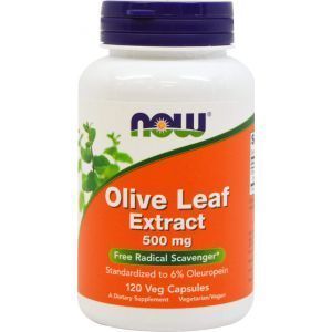 Olive Leaf, Now Foods, estratto, 500 mg, 120 capsule