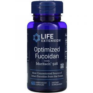 Фукоидан, Optimized Fucoidan, Life Extension, оптимизированный, 60 капсул