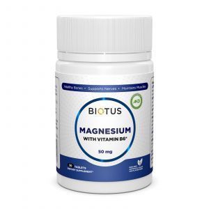 Магний и витамин В6, Magnesium with Vitamin B6, Biotus, 30 таблеток