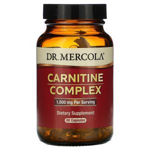 Complesso di carnitina, Complesso di carnitina, Dr. Mercola, 1000 mg, 60 capsule
