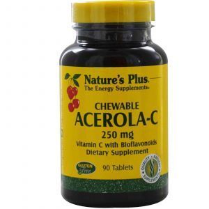 Ацерола (витамин-С), Nature's Plus, 250 мг, 90 т