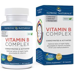 Complesso di vitamina B, Nordic Naturals, 45 capsule molli