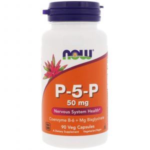 P-5-P piridossal-5-fosfato con magnesio, ora alimenti, 50 mg, 90 capsule vegetali