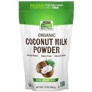 Latte di cocco in polvere, Latte di cocco, Now Foods, Real Food, biologico, in polvere, 340 g