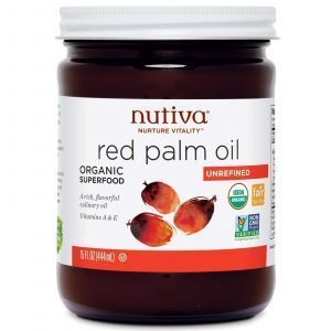 Красное пальмовое масло, Nutiva, 444 мл