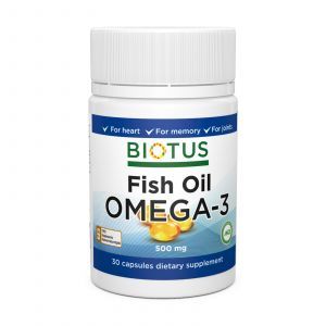Омега-3 исландский рыбий жир, Omega-3 Fish Oil, Biotus, 30 капсул