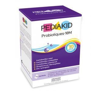 Probiotici + Prebiotici per bambini, 10 milioni di probiotici, Pediakid, 10 pezzi