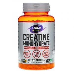 Креатин, Creatine Monohydrate, Now Food,  Sports, 750 мг, 120 капсул