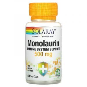 Monolaurina, Solaray, 500 mg, 60 Capsule