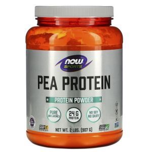 Гороховый протеин, Pea Protein, Now Foods, Sports, без вкуса, 907 г
