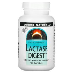 Лактаза (Lactase Digest), Source Naturals, 180 капсул