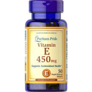 Vitamina E, Vitamina E, Puritan's Pride, 450 mg, 50 Capsule