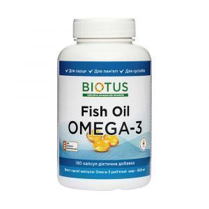 Omega-3 olio di pesce islandese, Omega-3 olio di pesce, Biotus, 180 capsule