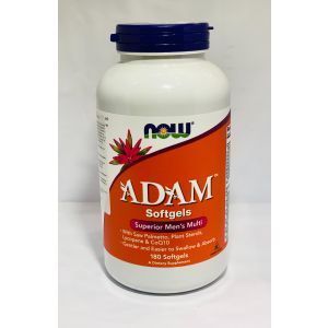 ADAM Men's Multi, Now Foods, 180 capsule molli